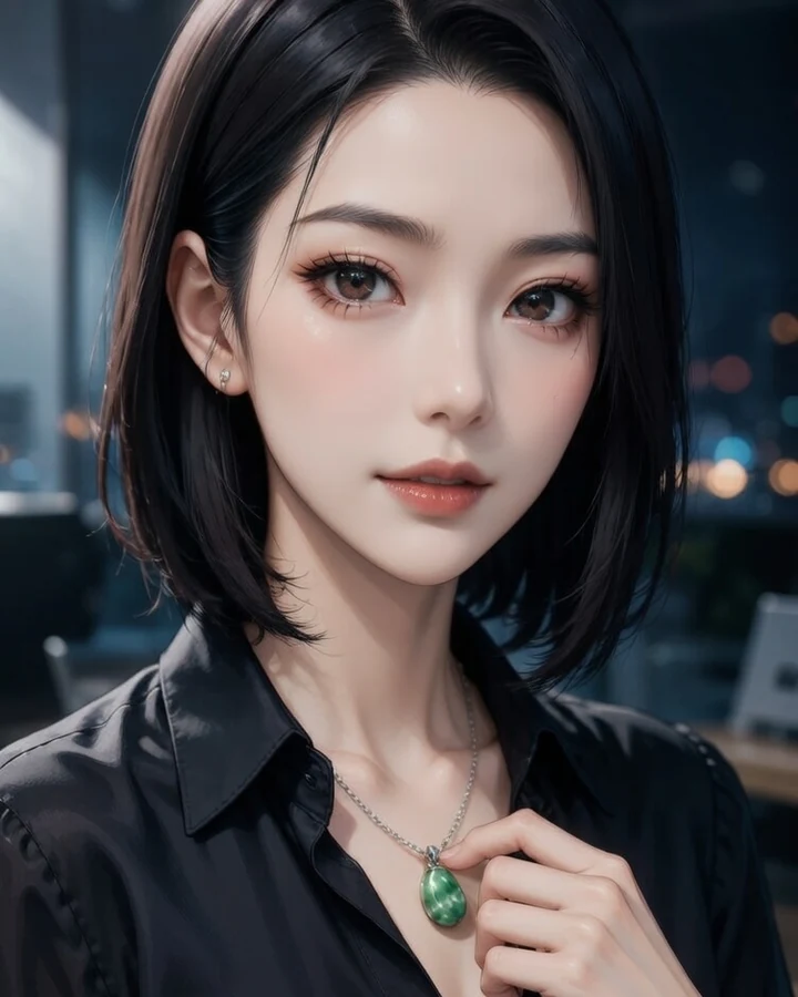 SFW portrait of adult character Victoria Ling, age 38
